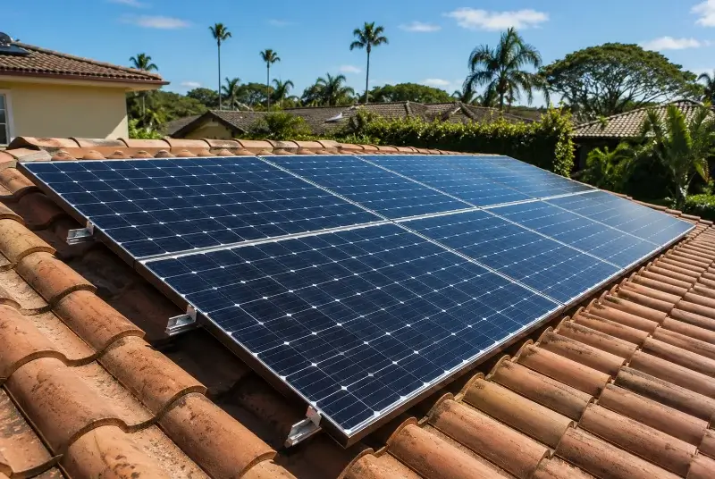 Installation de panneaux solaires à Lanuéjols